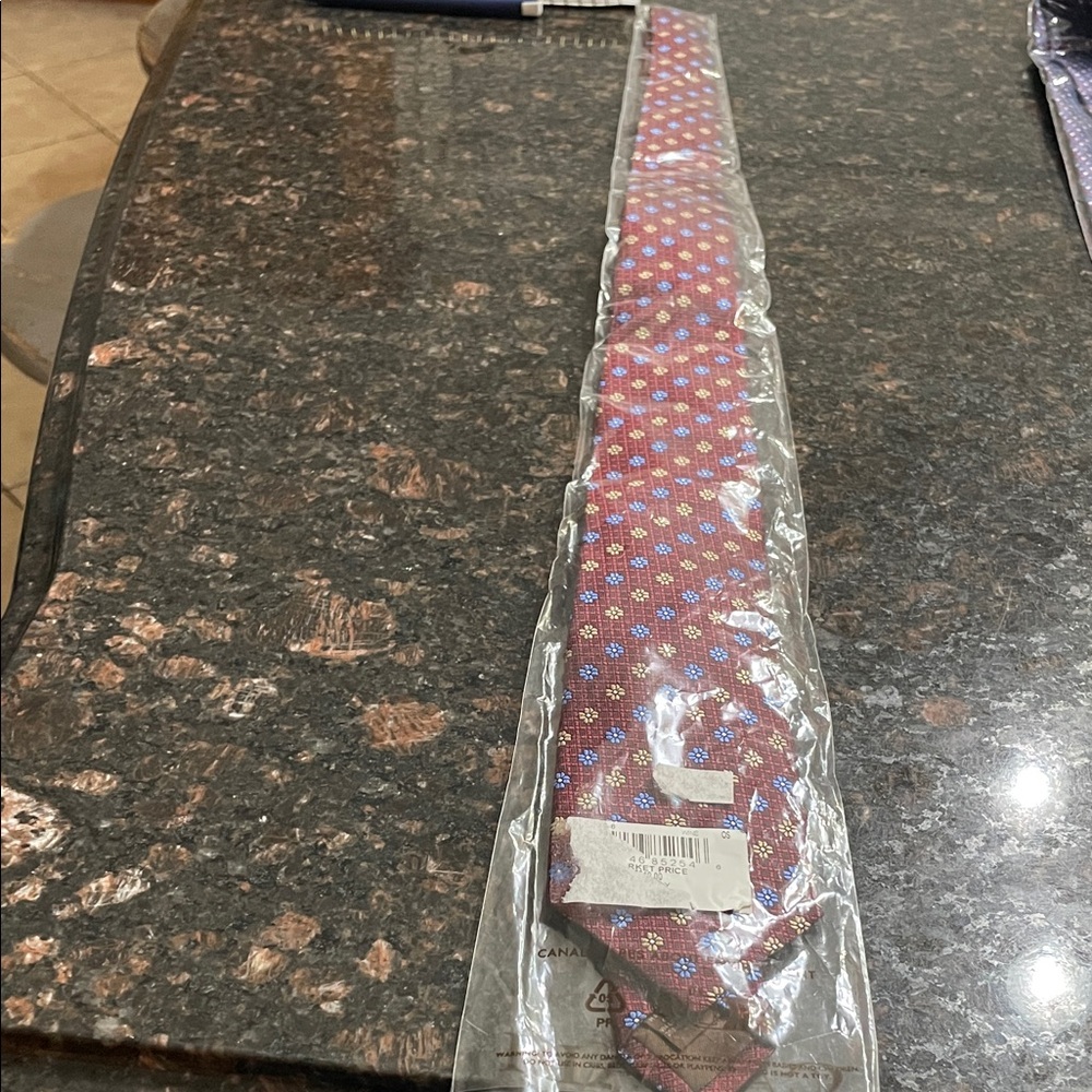 Canali maroon and Blue Geometric Tie
